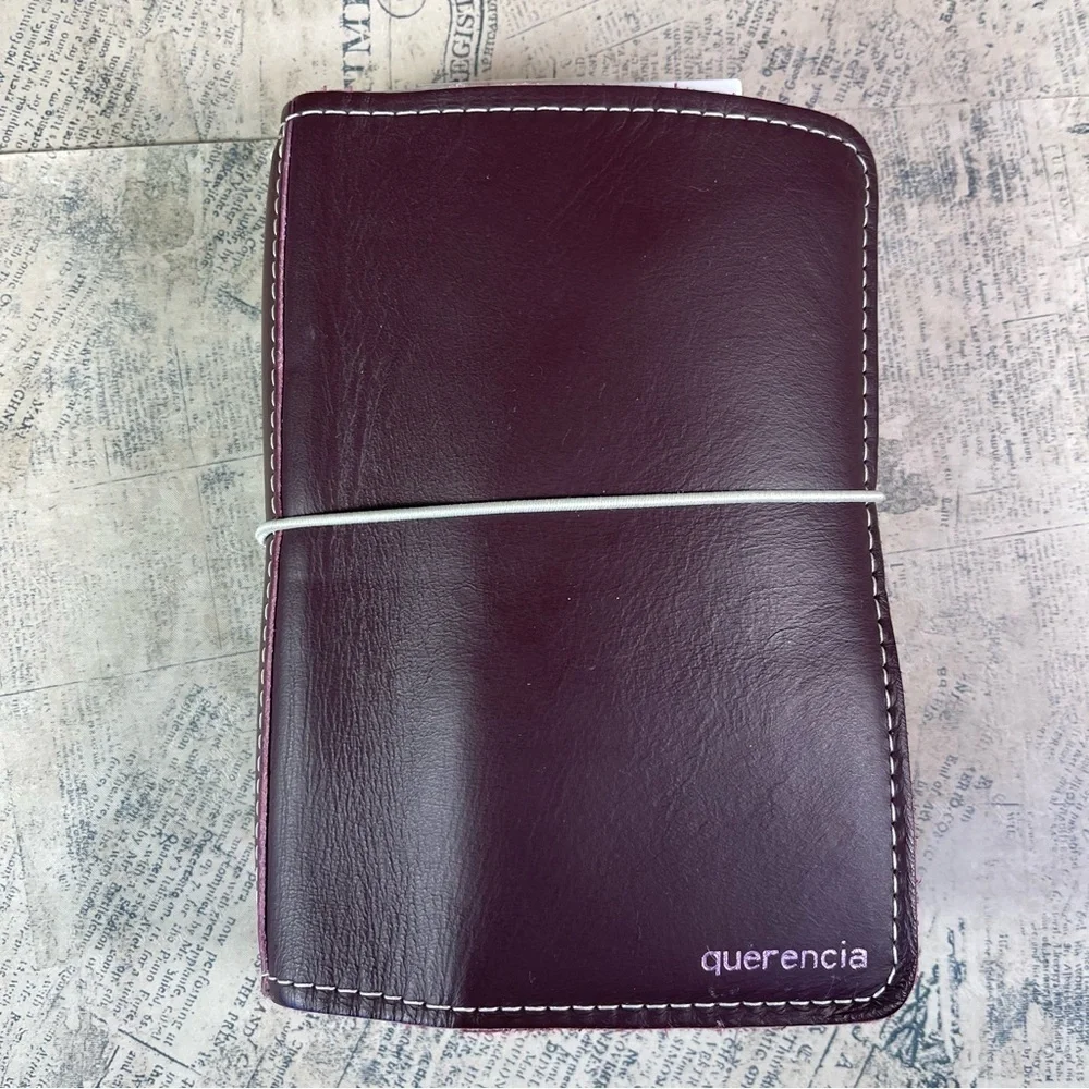 Foxy Fix Handcrafted Solid Burgundy (Wine color)  Leather Notebooks Made in USA